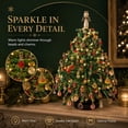 thumbnail image 2 of DIY Beaded Christmas Tree Kit 3D Crystal Bead Pearl Holiday Craft, Christmas Autumn Winter & Halloween Themes Handmade Kits, Warm Glow Tabletop Decor Set, Creative Sparkling Xmas Decoration, 2 of 8