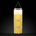 thumbnail image 3 of Worgeous Cotton Waterproof Wall Door Wardrobe Hanging Storage Bag Multi-storey Sundries Pouch Holder Home Organizer (Yellow), 3 of 8
