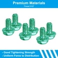 thumbnail image 4 of Unique Bargains 5/32 x 1/4 Inch Thread Ground Screws, 100 Pack Hex Phillips Head Flanged, 4 of 7