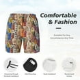 thumbnail image 5 of Lsque Mens Swim Trunks Funny Dogs Family Pattern - Bathing Suit Compression Liner - Beach Swim Shorts Swimwear - (S-3XL) - Stretch Quick Dry -3X-Large, 5 of 9