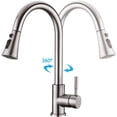 thumbnail image 4 of Stylish Kitchen Transformation, Easy To Clean Stainless Steel Faucet, Brushed Nickel Tap With Extendable Spray For Hassle-Free Cooking, 4 of 5