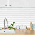 thumbnail image 2 of Walplus Peel and Stick Backsplash London Minimalist Brilliant All-White 3D Tile Decals 60 Sheets 12" x 6", 2 of 10