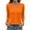 Saffron #021, variant on Womens 3/4 Length Sleeve Shirts Crewneck Spring Summer Pleated Tops Casual Beach Vacation T Shirts Navy M