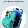 thumbnail image 6 of SaniMore for iPhone 14 Pro PU Leather Case, Multi-Functional Metal Snap Wallet Cover with Card Slot & Kickstand Shoulder Strap Full Body Protective Shell for iPhone 14 Pro, Green, 6 of 9