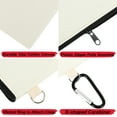 thumbnail image 3 of Muka 12 Pack Natural Canvas Purse with Black Zipper & Metal Clip, 7-3/4 x 4-1/2 Inches Pencil Case, 3 of 7