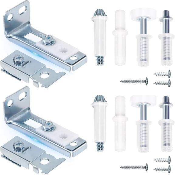 2 Pack Bifold Door Hardware Repair Kit Bifold Sliding Closet Door Hardware, Universal Folding Door Hardware Repair Kit Bifold Barn Door Repair Replacement Parts Sliding Door Repair Accessories