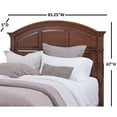 thumbnail image 7 of American Woodcrafters Sedona 6/6 Panel Headboard - Cinnamon Cherry, 7 of 7