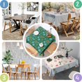 thumbnail image 5 of 60x60in(152x152cm) Square Tablecloth, Waterproof Polyester Table Cover, Wrinkle Resistant & Washable Fabric for Dining, Kitchen, Picnic, Daisy Flowers Print, 5 of 6