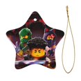 thumbnail image 2 of Ninjago Dragons Christmas Ornaments Ceramic Star Christmas Tree Hanging Home Decoration Xmas Souvenirs Pendant Gift, 2 of 8