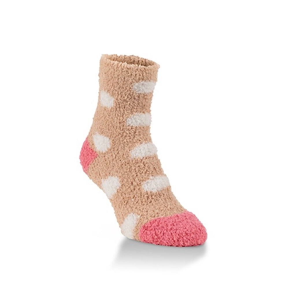 World's Softest World's Softest Socks Cozy Collection Novelty Quarter Gingerbread Dot