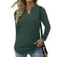 thumbnail image 2 of Tops de Mujer Camisas de Manga Larga Otoño Suelto Casual Cuello en V Sólido Blusa Informal Camiseta Túnica Odeerbi ODB151724, 2 of 9
