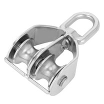 Raindrops 1Pack Silver Round Pulley for Garage Installation Pulley System Gym