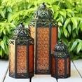 thumbnail image 6 of Vela Lanterns Iron Solar Outdoor Hanging Lantern, 3 Pieces, 6 of 8