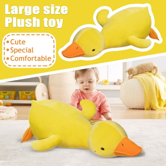 33.46" Hilarious Silly Duck Plush Doll, Soft Oversized Stuffed Toy for Gifts-Realistic Animal Toys Plush Toys Birthday Easter Gift Toys for Girls Boys 3-43 Years