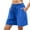 Blue, variant on AherBiu Sweatshorts for Women Wide Leg Drawstring Elastic High Waisted Short Joggers Summer Sports Shorts with Pockets