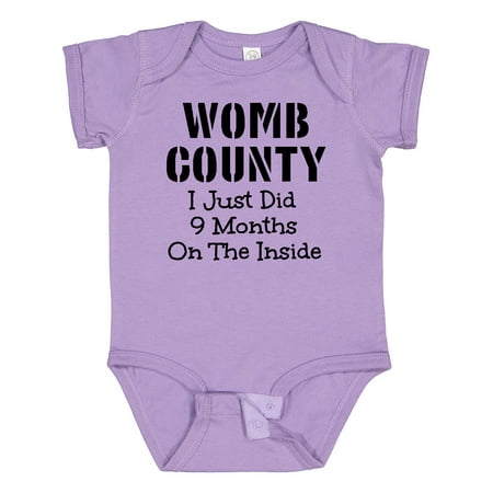 

Inktastic Womb County I Just Did 9 Months on the Inside Gift Baby Boy or Baby Girl Bodysuit