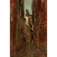 thumbnail image 2 of Tina Blau 11x14 Gold Ornate Wood Frame and Double Matted Museum Art Print Titled - Street Scene in Venice, 2 of 4