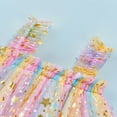 thumbnail image 4 of Robe à Sequins pour Filles Bretelles Sans Manches Étoiles Décoratives Princess Robe Étoiles Colorées Rayures Colorées Champagne Étoiles, 4 of 8