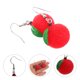 thumbnail image 2 of 1 par de pendientes bonitos de resina con forma de fruta para mujer, divertidos pendientes colgantes, joyería única, pendientes de resina para piercing, accesorios de moda para niñas, 2 of 7