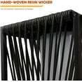 thumbnail image 2 of GRANDPATIO Outdoor Lights Solar Floor Lamp Resin Wicker Lamp All-weather Solar Light Outdoor Waterproof for Yard, Garden, Pathway, Deck, Dark Brown, 2 of 8
