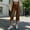 Brown, variant on women capri faux leather straight capri pants mid rise single button solid print tailored cropped pant club weekend wear Black XL