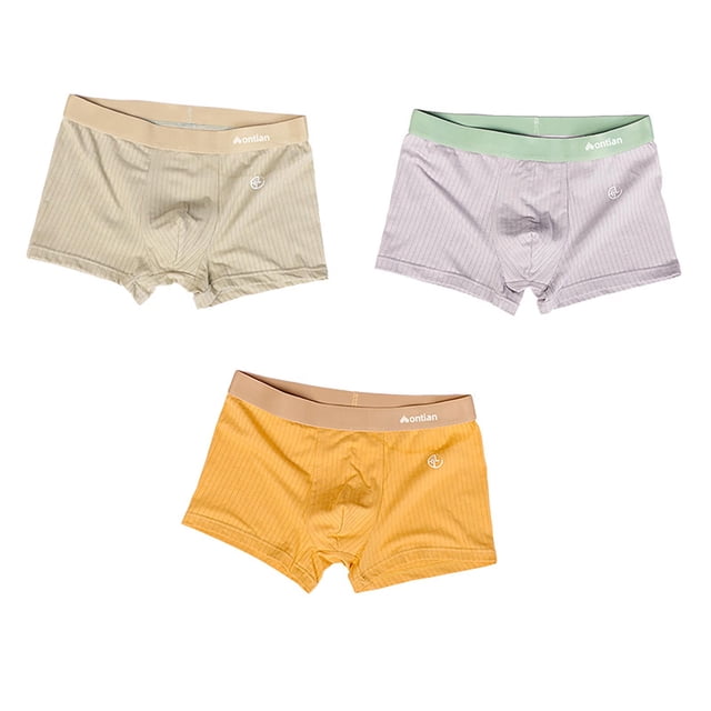 Ropa Interior Transpirable para Hombres Ropa Interior Plana de Color Sólido Poliéster, de Moda Y Cómoda para Actividades de Fitness Y Ocio