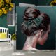thumbnail image 3 of 4-Piece Hair Bun Maker Set - Doughnut Style for French Hairstyles (Black, Khaki, Green, Dark Blue, Fabric), 3 of 5