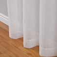 thumbnail image 4 of Grey and White Floral Embroidery Sheer Curtains for Living Room, Flower Voile Semi Sheers Drape Panels Grommet Curtains for Bedroom Kitchen Yard Patio Parlor, 52 x 95 Inch, 2 Panels, 4 of 9