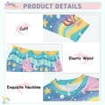 thumbnail image 4 of Dailycode Cotton Pajama Set Snug Fit Long Sleeve Top and Pants for 18M-8Y Cute Narwhal Whale, 4 of 7