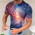 thumbnail image 4 of Penkiiy Galaxy Printed Shirt,Men's Shirts Unisex 3D Graphic Print Fashion T-Shirts for Adults Teens Novelty Casual Tee Tops XL Multicolor, 4 of 6