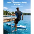 thumbnail image 2 of KFFKFF Removable Dock Ladder, 4-Step Aluminum Alloy Swim Ladder for Boats, Featuring Non-Slip Wide Steps, 500 lbs Load Capacity, Quick Release Design, Ideal for Swimming, Pools, and Marine Access, 2 of 9