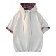 thumbnail image 1 of Tops Casual Elegante Sudadera con Capucha de Manga Corta, Sudadera con Capucha de Fibra de Poliéster Casual para Hombres, Lavado de Manos de Verano, 1 of 9