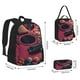thumbnail image 2 of Easygdp Romantic Heart Guitar Mochila para Niños y Niñas con Set de Caja de Almuerzo y Estuche para Lápices 3 en 1, Mochila Escolar Estampada para Adolescentes, 2 of 7