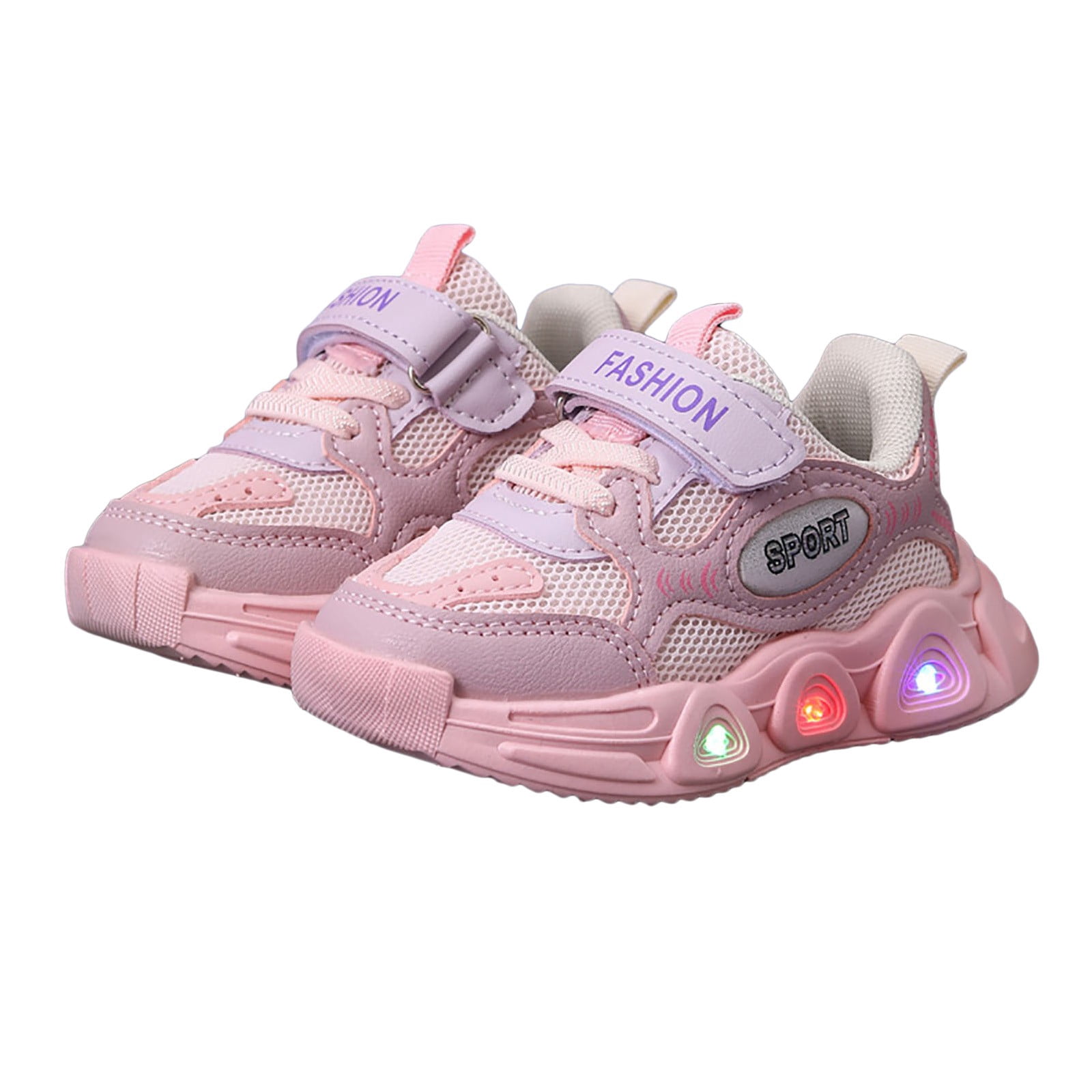 kamemir Kids Roller Shoes Boy Girl Sneakers with Wheels Become Sport Sneaker with Led for Christmas Birthday Children Show Gift(Pink,9.5)