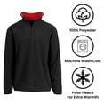 thumbnail image 6 of Men’s Polar Fleece Thermal Quarter Zip Pullover in 6 Colors, 6 of 8