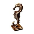 thumbnail image 1 of Estatua de caballito de mar de latón, figura de caballito de mar, adorno de escritorio coleccionable, del té, retro, para escritorio, amante, 1 of 9