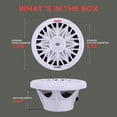 thumbnail image 3 of Subwoofer de audio marino para exteriores Pyle PLMRW8 de 8 pulgadas y 400 W, 3 of 8