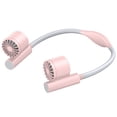 thumbnail image 2 of 90° Rotatable Dual Head Wearable Neck Fan, 3 Speed USB Rechargeable Silent Hands Free Portable Cooling Fan, 2 of 5