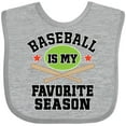 thumbnail image 3 of Inktastic Baseball is My Favorite Season Boys or Girls Baby Bib, 3 of 4