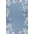 thumbnail image 2 of HomeRoots 353393 27 x 45 in. Polyester Sea Blue Area Rug, 2 of 2