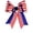Multicolor, variant on 4th Of July Patriotic Flag Bow Hair Clip, Independence Day Side Hair Accessory, Quality Ribbon With Secure Clip, Lightweight Comfortable for All Day Wear