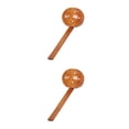 thumbnail image 2 of Matsuzay Cuchara de con mango largo para cocina, postre, arroz, sopa, cuchara, cucharas de cocina, cuchara de madera, accesorios de Colador 2piezas, 2 of 6
