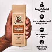 Dr. Squatch Mens Refreshing Shampoo, Hydrating Natural Sulfate Free Shampoo for Men, Wood Barrel Bourbon, 11 fl Oz