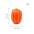 thumbnail image 3 of Tyidzon 2 Pcs Fall Pumpkin Scented Candles Soft Macaron Handmade Ambient Candles for Home Table Bedroom Bathroom Party Thanksgiving Decorations, 3 of 7