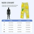 thumbnail image 4 of Vsdgher Bright Lemons Print Mens Pajama Pants Sleep & Lounge Pants, PJ Bottoms With elastic waistb and Pockets, 4 of 5