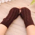 thumbnail image 2 of SUXIAN Winter Gloves Women Mobile Keep Knitted Warm Riding Phone Touchscreen Cozy Soft Thermal Gloves W One Size, 2 of 3
