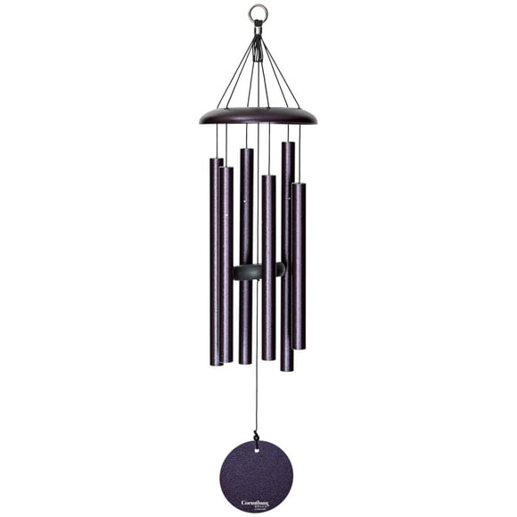 Corinthian Bells by Wind River - 27 inch Plum Wind Chime for Patio, Backyard, Garden, and Outdoor Decor (Aluminum Chime) Made in The USA