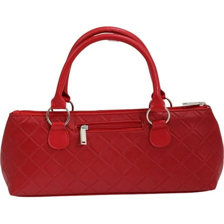 

Wine Clutch Insulated Single Bottle Wine Tote - Red Quilted