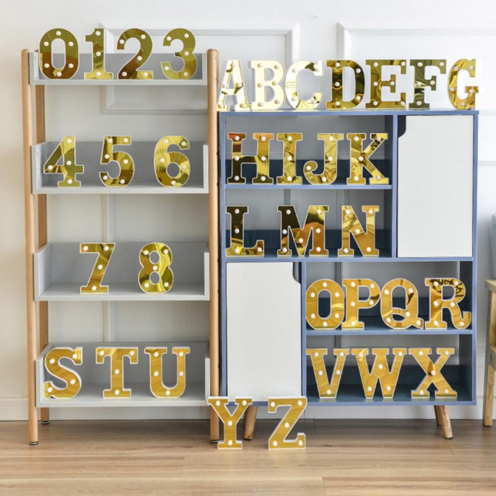 Light Up Marquee Letters, Battery Powered Sign Letter 26 Alphabet with  Lights for Christmas Wedding Engagement Birthday Party Table Decoration -  Walmart.com