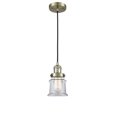 thumbnail image 4 of Innovations Lighting  Franklin Restoration Canton - 1 Light 5" Cord Hung Mini Pendant Clear/Brushed Satin Nickel, 4 of 5